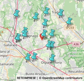 Mappa 21054 Fagnano Olona VA, Italia (3.75471)