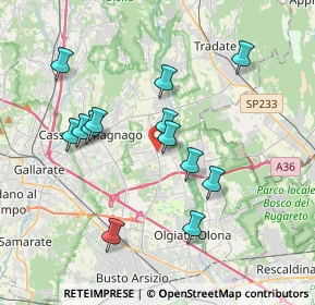 Mappa 21054 Fagnano Olona VA, Italia (3.52462)