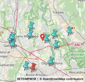 Mappa 21054 Fagnano Olona VA, Italia (4.1825)