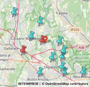 Mappa 21054 Fagnano Olona VA, Italia (4.46385)