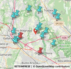 Mappa 21054 Fagnano Olona VA, Italia (4.09235)