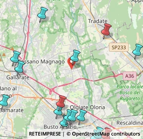 Mappa 21054 Fagnano Olona VA, Italia (6.2275)