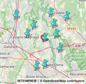 Mappa 21054 Fagnano Olona VA, Italia (3.74909)