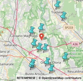 Mappa 21054 Fagnano Olona VA, Italia (4.19667)