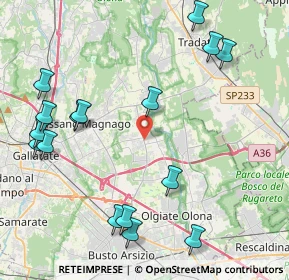 Mappa 21054 Fagnano Olona VA, Italia (5.08563)