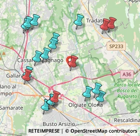 Mappa 21054 Fagnano Olona VA, Italia (4.5745)