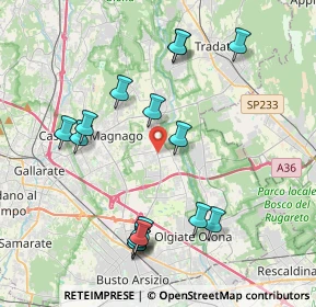 Mappa 21054 Fagnano Olona VA, Italia (4.21313)