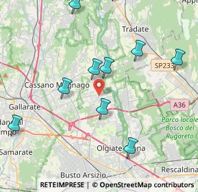 Mappa 21054 Fagnano Olona VA, Italia (4.87818)