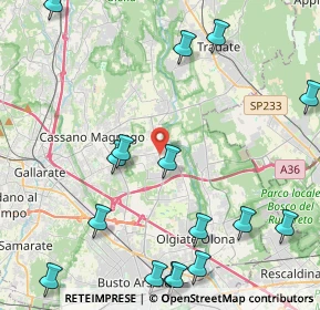 Mappa 21054 Fagnano Olona VA, Italia (5.85882)