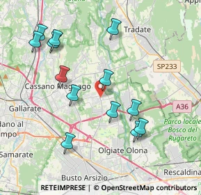 Mappa 21054 Fagnano Olona VA, Italia (4.01538)