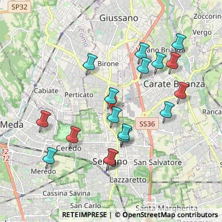 Mappa Via Ticino, 20833 Giussano MB, Italia (2.04824)