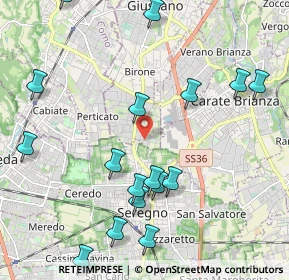 Mappa Via Ticino, 20833 Giussano MB, Italia (2.43882)