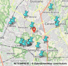 Mappa Via Ticino, 20833 Giussano MB, Italia (2.09176)