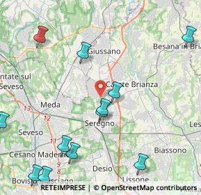 Mappa Via Ticino, 20833 Giussano MB, Italia (6.03)