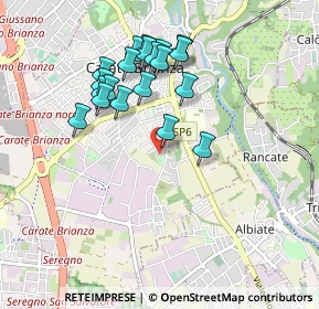 Mappa Via Cazzaniga Arturo, 20841 Carate Brianza MB, Italia (0.862)