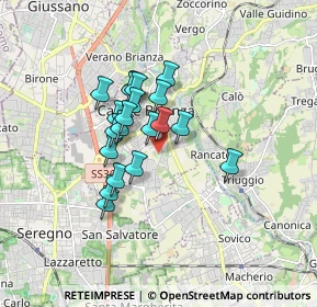 Mappa Via Cazzaniga Arturo, 20841 Carate Brianza MB, Italia (1.238)