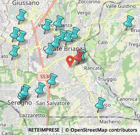 Mappa Via Cazzaniga Arturo, 20841 Carate Brianza MB, Italia (2.299)
