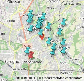 Mappa Via Cazzaniga Arturo, 20841 Carate Brianza MB, Italia (1.5635)