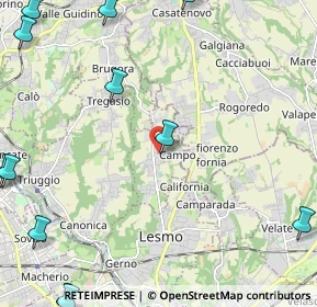 Mappa Via Alcide de Gasperi, 20856 Correzzana MB, Italia (3.5175)