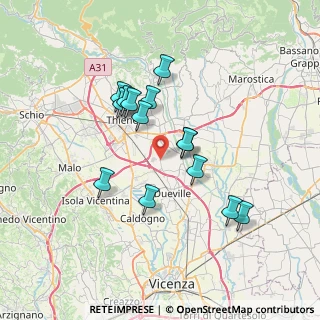 Mappa Via Franzegolo, 36030 Montecchio Precalcino VI, Italia (6.15)