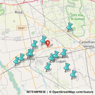 Mappa Via Monte Grappa, 35015 Galliera Veneta PD, Italia (4.20538)