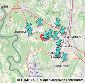 Mappa Via San Martino, 21011 Casorate Sempione VA, Italia (2.91167)