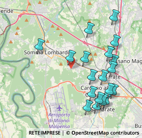 Mappa Via San Martino, 21011 Casorate Sempione VA, Italia (4.28526)