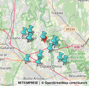 Mappa Via Roma, 21054 Fagnano Olona VA, Italia (3.08929)