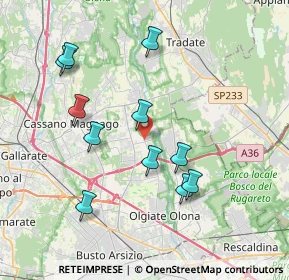Mappa Via Roma, 21054 Fagnano Olona VA, Italia (3.72727)