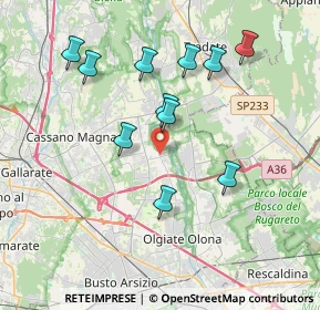 Mappa Via Roma, 21054 Fagnano Olona VA, Italia (3.59273)