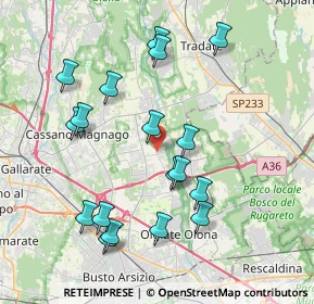 Mappa Via Roma, 21054 Fagnano Olona VA, Italia (3.98778)