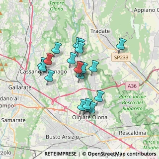 Mappa Via Roma, 21054 Fagnano Olona VA, Italia (2.789)