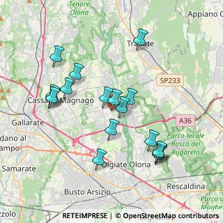 Mappa Via Roma, 21054 Fagnano Olona VA, Italia (3.64059)