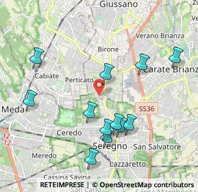 Mappa Via Udine, 20833 Giussano MB, Italia (2.00833)