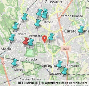 Mappa Via Udine, 20833 Giussano MB, Italia (2.30357)