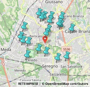 Mappa Via Udine, 20833 Giussano MB, Italia (1.7755)