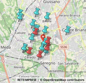Mappa Via Udine, 20833 Giussano MB, Italia (1.5245)