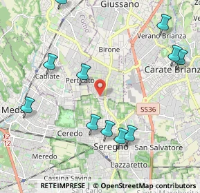 Mappa Via Udine, 20833 Giussano MB, Italia (2.45636)