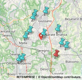Mappa Via Udine, 20833 Giussano MB, Italia (3.92167)