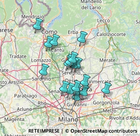 Mappa Via Udine, 20833 Giussano MB, Italia (10.75944)