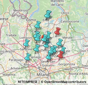 Mappa Via Udine, 20833 Giussano MB, Italia (10.25579)