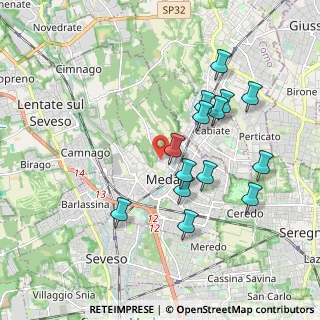 Mappa Via Carso, 20821 Meda MB, Italia (1.80214)
