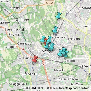 Mappa Via Carso, 20821 Meda MB, Italia (1.35583)