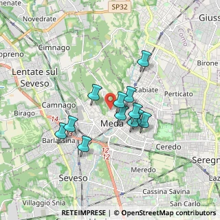 Mappa Via Carso, 20821 Meda MB, Italia (1.30917)