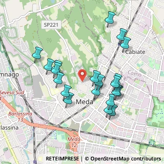Mappa Via Carso, 20821 Meda MB, Italia (0.9255)