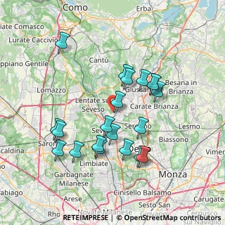 Mappa Via Carso, 20821 Meda MB, Italia (7.0795)
