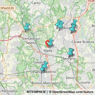 Mappa Via Carso, 20821 Meda MB, Italia (4.15091)