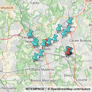 Mappa Via Carso, 20821 Meda MB, Italia (3.28278)
