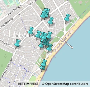 Mappa Arco del Grecale, 33054 Lignano Sabbiadoro UD, Italia (0.3445)