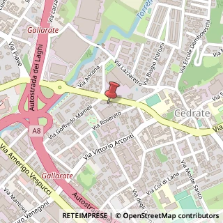 Mappa Via XXIV Maggio, 24, 21013 Gallarate, Varese (Lombardia)